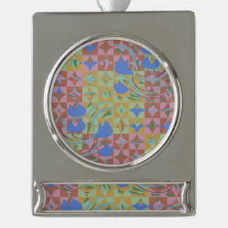 Tulpenzwiebeln Sparks Banner-Ornament Silber