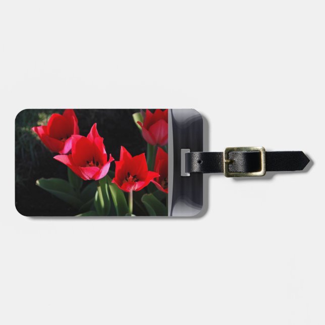 Tulpeporträt Gepäckanhänger (Vorderseite horizontal)