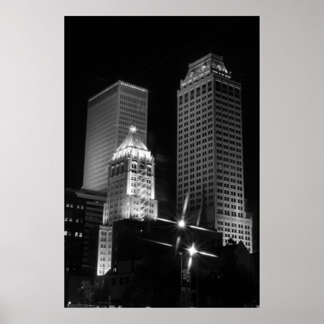 Tulsa After Dark Black and White, 2010 Poster (Vorne)