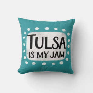 Tulsa ist mein Jam Throw Kissen