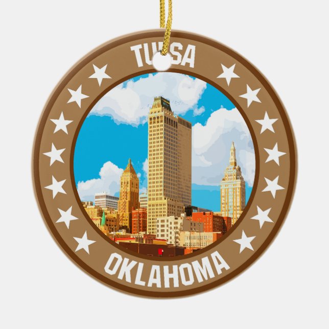 Tulsa Keramik Ornament (Vorne)