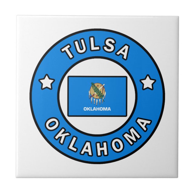 Tulsa Oklahoma Fliese (Vorderseite)