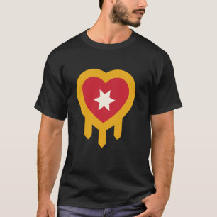 Tulsa Oklahoma Herzflagge T-Shirt