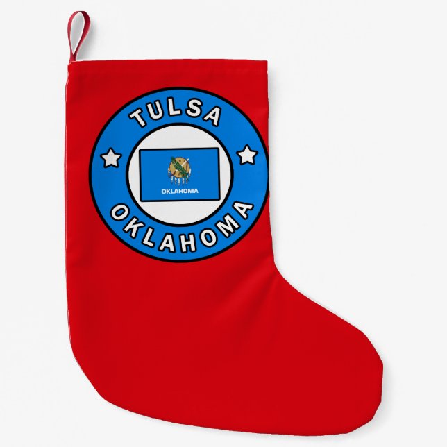 Tulsa Oklahoma Kleiner Weihnachtsstrumpf (Vorderseite)