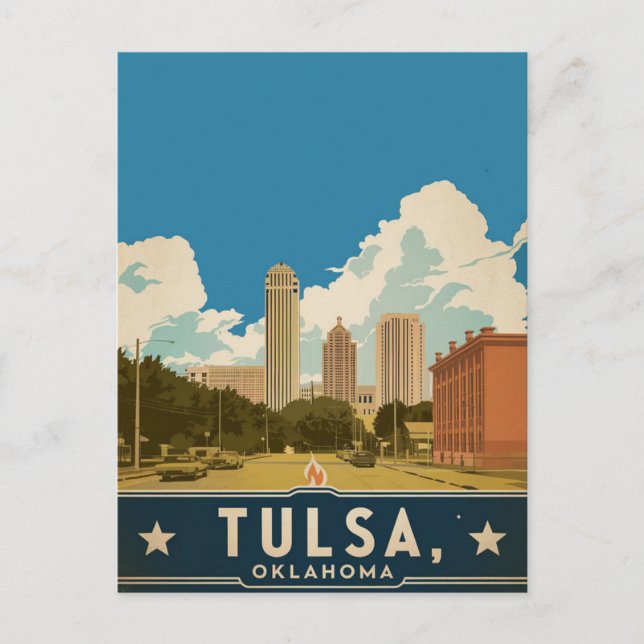 Tulsa, Oklahoma Postkarte (Vorderseite)