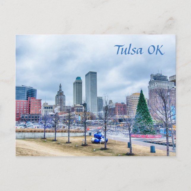 Tulsa Oklahoma Postkarte (Vorderseite)