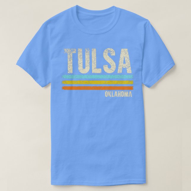 Tulsa Oklahoma Retro T-Shirt (Design vorne)