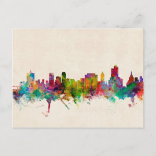 Tulsa Oklahoma Skyline Cityscape Postkarte