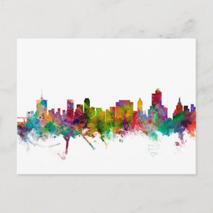 Tulsa Oklahoma Skyline Postkarte