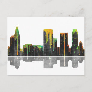 Tulsa Oklahoma Skyline Postkarte