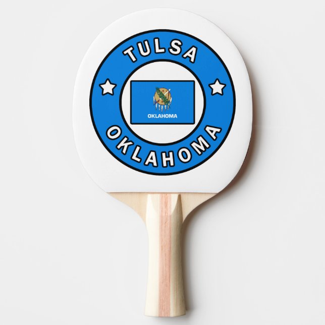 Tulsa Oklahoma Tischtennis Schläger (Vorderseite)