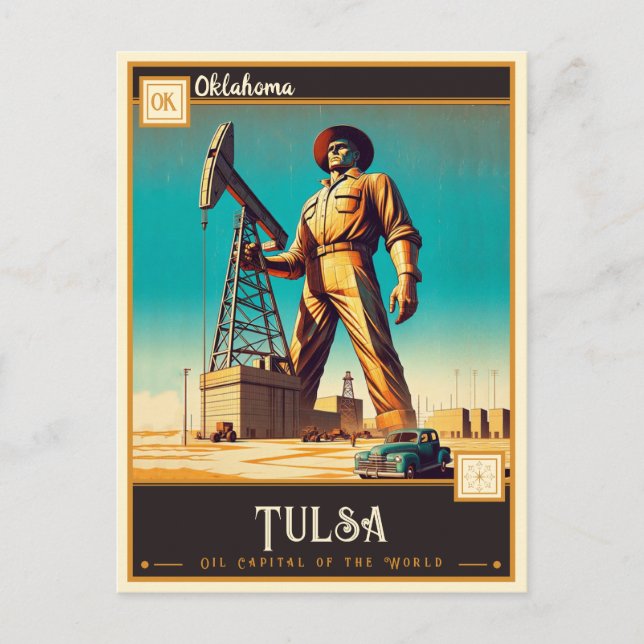 Tulsa, Oklahoma | Vintage Postkarte (Vorderseite)