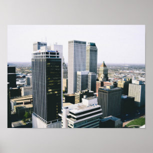 Tulsa Skyline Innenstadt Poster