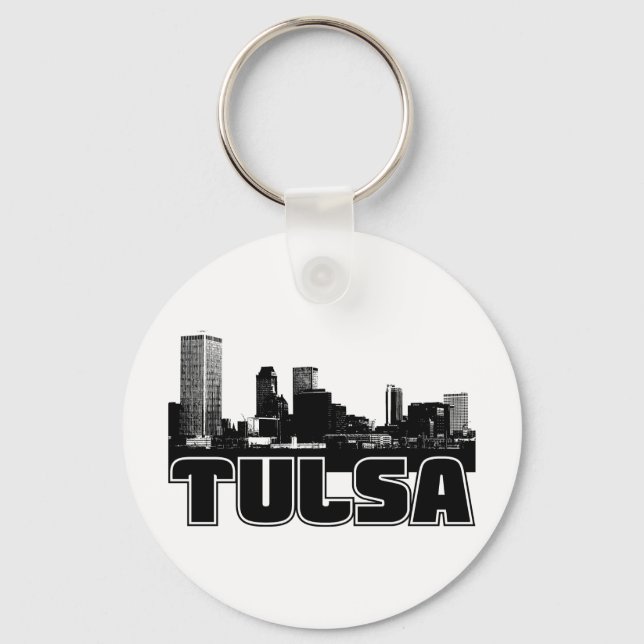 Tulsa Skyline Schlüsselanhänger (Vorderseite)