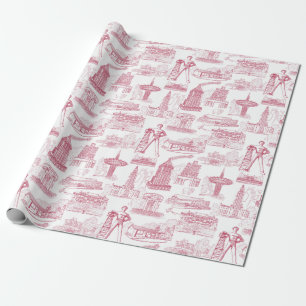 Tulsa Toile Wrapping Paper Roll Geschenkpapier