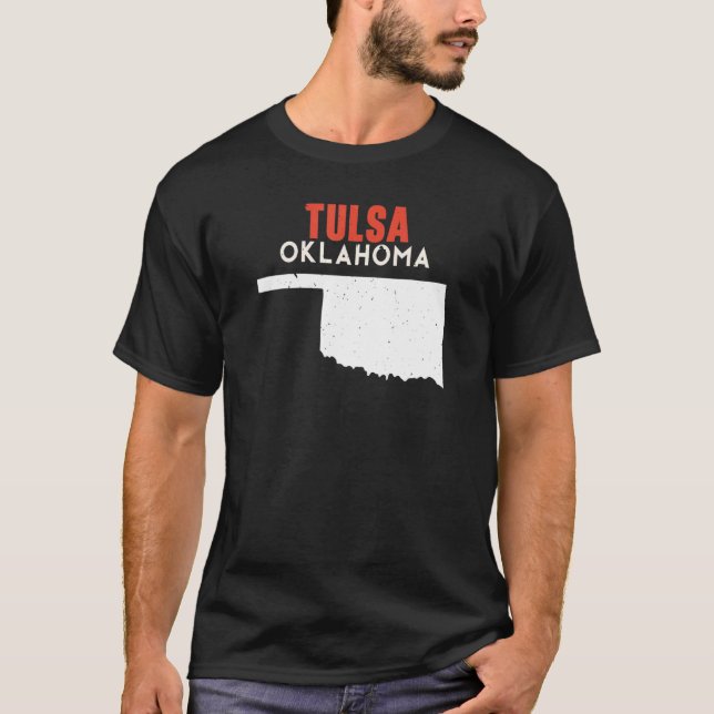 Tulsa USA State America Travel Oklahoman T-Shirt (Vorderseite)