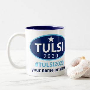 Tulsi 2020 Gabbard Kampagnen-einzigartiges Zweifarbige Tasse