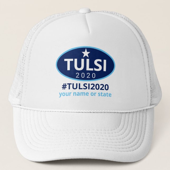 Tulsi 2020 Kampagnen-Präsidentschaftsanwärter Truckerkappe (Vorderseite)