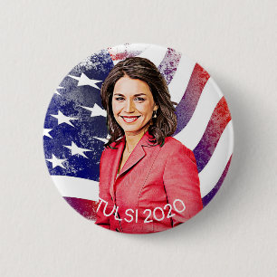 Tulsi Gabbard für die Präsidentschaftswahl 2020 Button