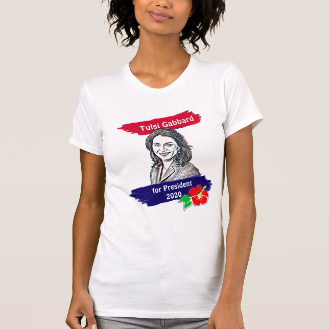 Tulsi Gabbard für die Präsidentschaftswahl 2020 T-Shirt (Vorderseite)