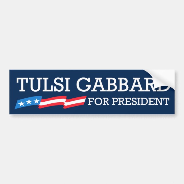 Tulsi Gabbard für Präsidenten Autoaufkleber (Vorne)
