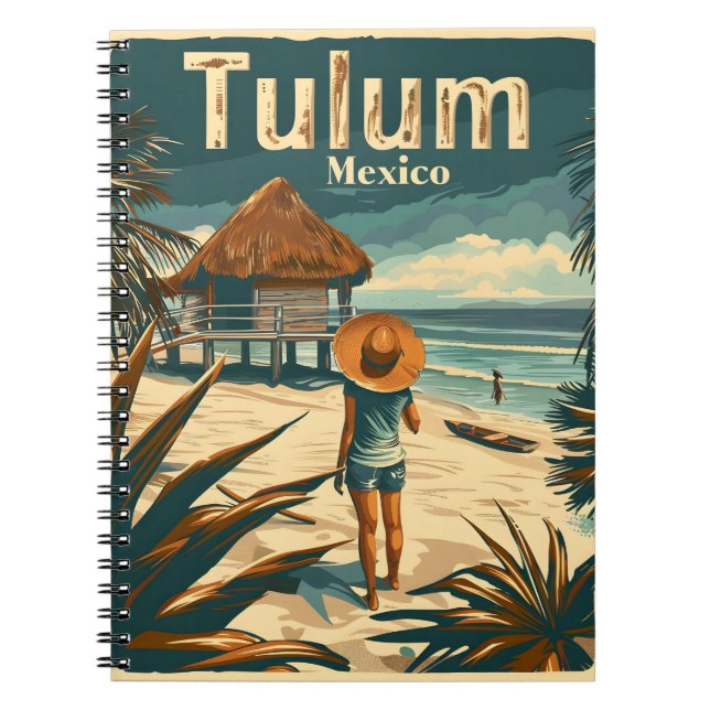 Tulum Beach Mexico Notizblock (Vorderseite)