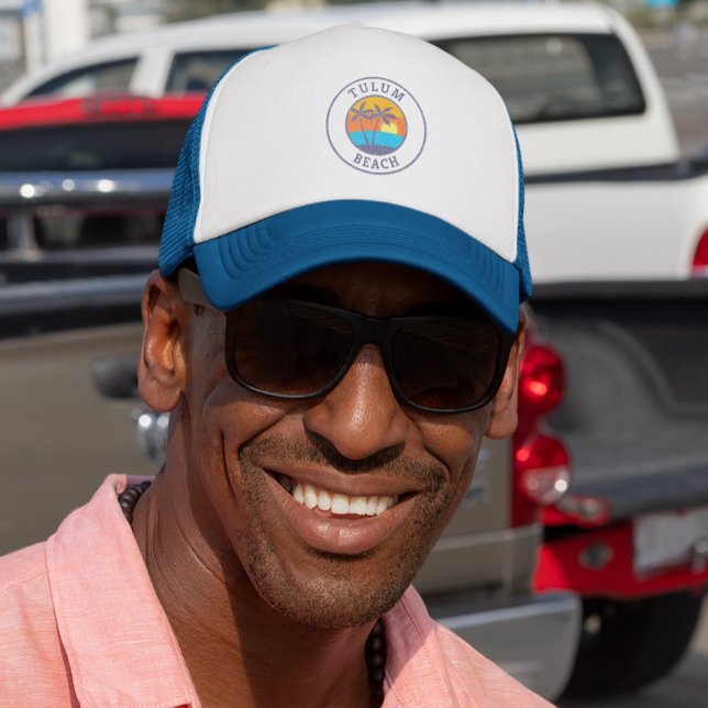 Tulum Beach, Riviera Maya im klassischen Stil Truckerkappe (Von Creator hochgeladen)