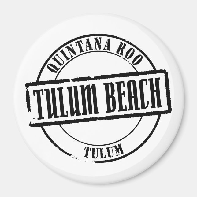 Tulum Beach Titel Magnet (Vorne)