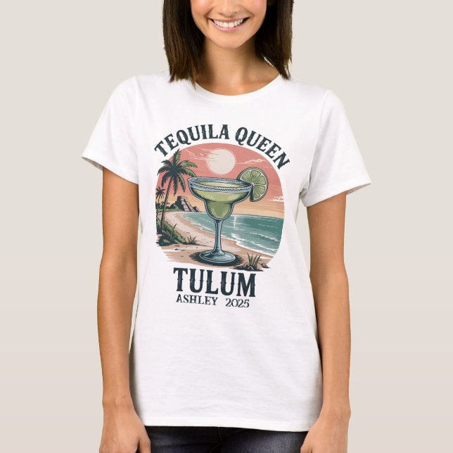 Tulum Bride Bachelorette Shirt (Individuelle Name  (Vorderseite)