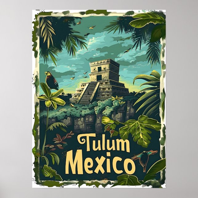 Tulum Jungle Poster (Vorne)