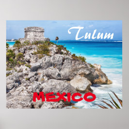 Tulum Maya Mexico Poster