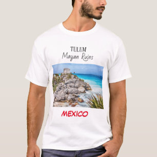 Tulum Mayan Ruins Mexico T - Shirt White