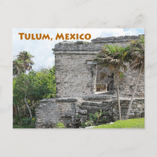 Tulum Mayan Ruins Quintana Roo Mexico Postkarte (Vorderseite)