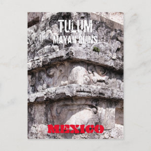 Tulum Mayan Temple Mexico Postcard Feiertagspostkarte