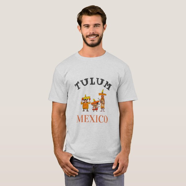 Tulum Mexico Design, Junge T-Shirt (Vorne ganz)