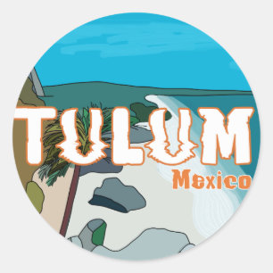 Tulum Mexico Great Gift Idea Runder Aufkleber