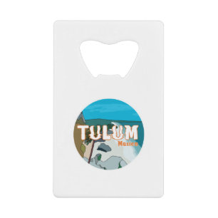 Tulum Mexico Großartige Geschenkidee Geldbeutel Flaschenöffner