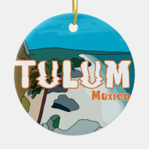 Tulum Mexico Großartige Geschenkidee Keramik Ornament
