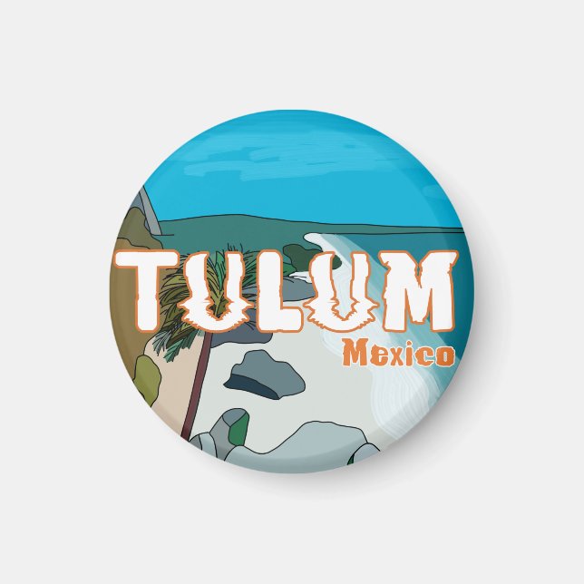 Tulum Mexico Großartige Geschenkidee Magnet (Vorne)