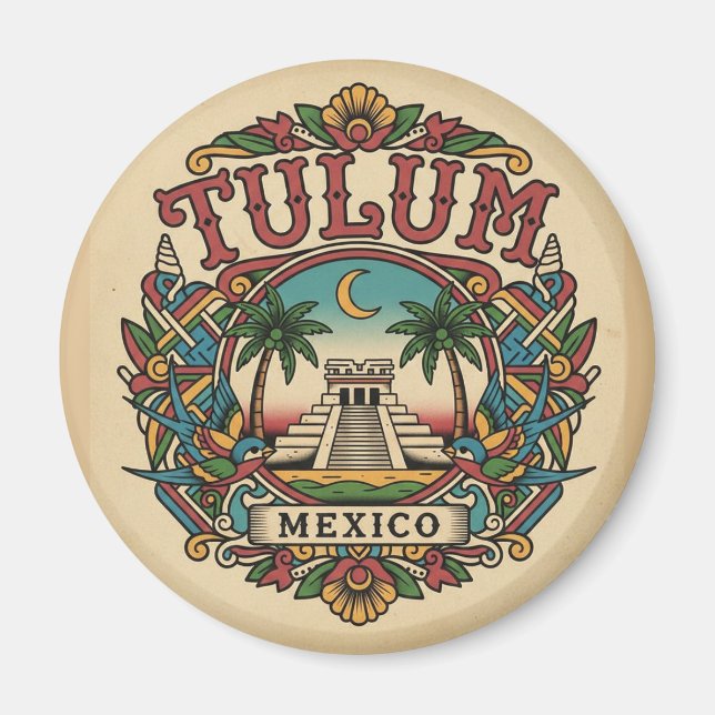 Tulum Mexico Magnet (Vorne)