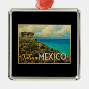 Tulum Mexico Ornament Aus Metall