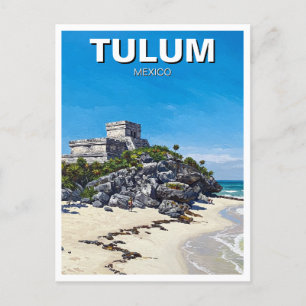 Tulum Mexico Reise Postkarte