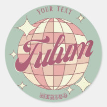 Tulum Mexico Retro Werbeaktion Dekoration