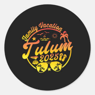 Tulum Mexiko Familienurlaub 2025 Sommerkreuzfahrt Runder Aufkleber