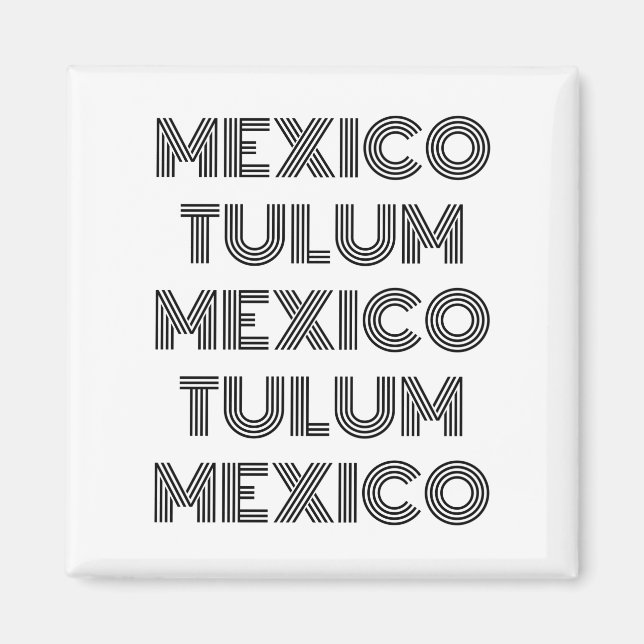 Tulum - Mexiko - Himmel in der Welt - Favorit Magnet (Vorne)