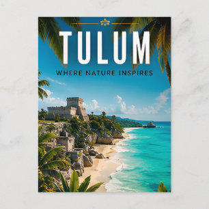 🌴 Tulum Mexiko Küstenflucht Postkarte