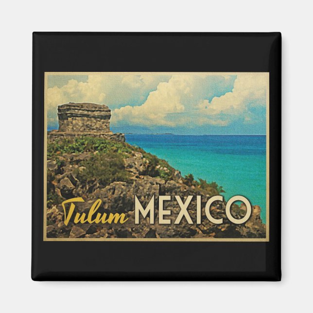Tulum Mexiko Magnet (Vorne)