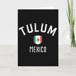 Tulum Mexiko - Mexikanische Flagge Tulum Tee  Karte