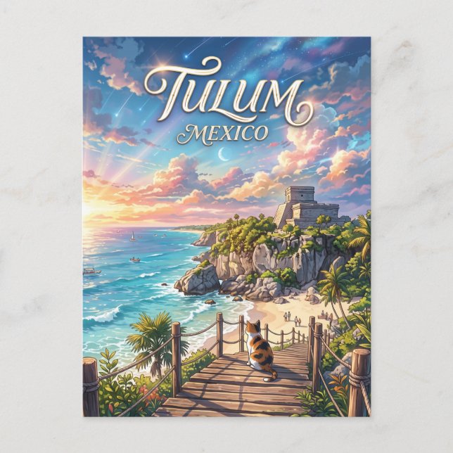 Tulum Mexiko Postkarte (Vorderseite)