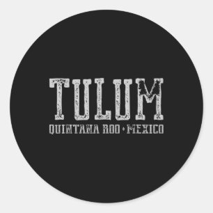 Tulum Mexiko - Reise zu den Maya-Ruinen Stränden V Runder Aufkleber